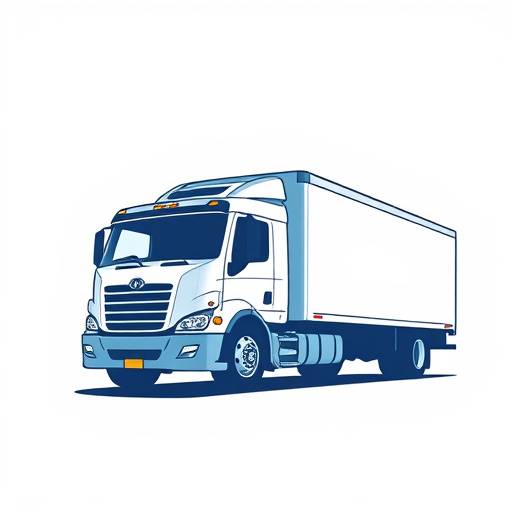 Icône stylisée représentant un camion de transport