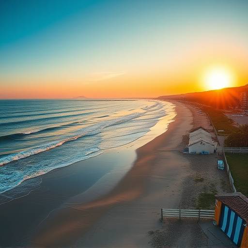 Image haute résolution de la Plage de l'Espiguette, vue panoramique