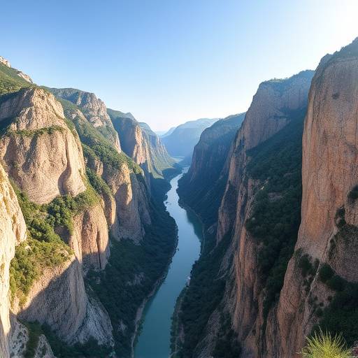 Image haute résolution des Gorges du Verdon, vue d'ensemble