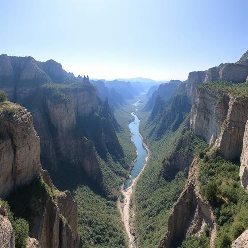 Image haute résolution des Gorges du Verdon, vue d'ensemble