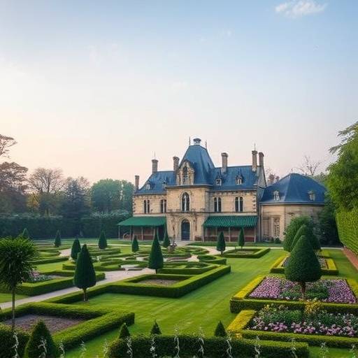 Image haute résolution des jardins du Château de Valenäay