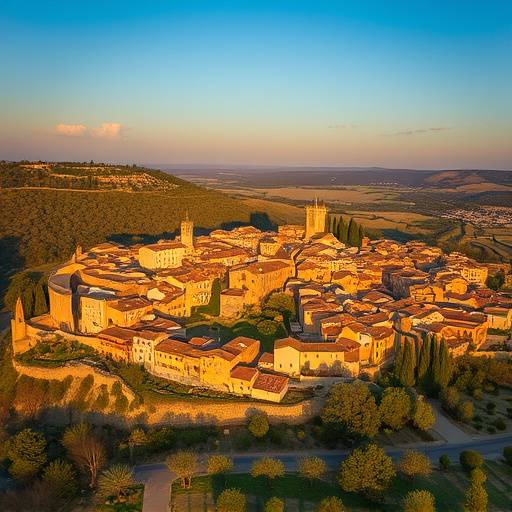 Image haute résolution du village de Gordes, vue d'ensemble